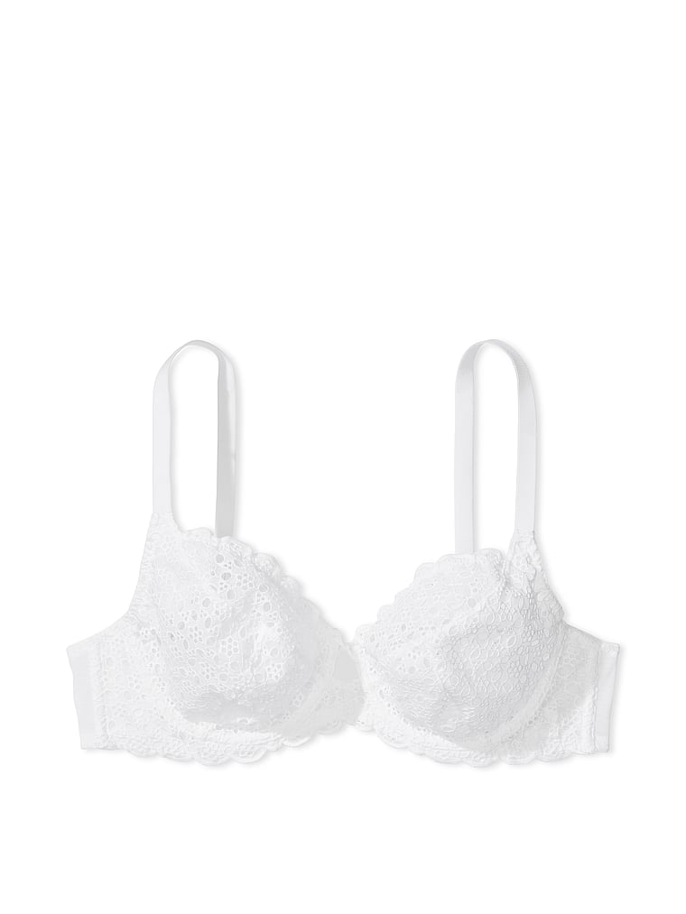 Victoria's Secret, Dream Angels The Fabulous by Victoria's Secret Full Cup Bra, Vs White, offModelFront, 4 of 4
